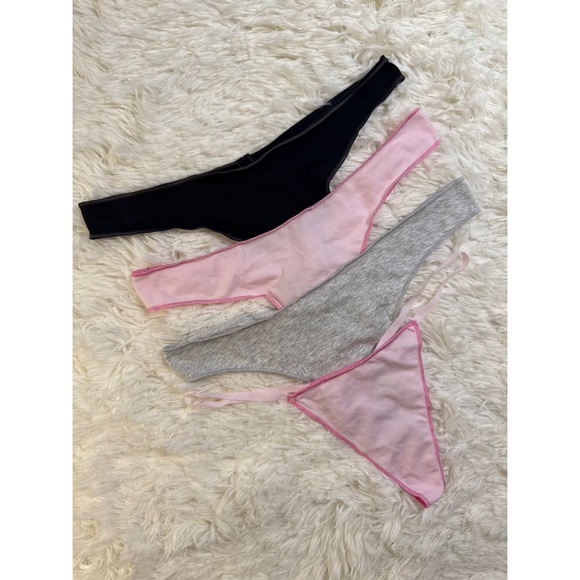 Skims | Lightweight Cotton Thong Bundle | Mediums - Picture 1 of 2
